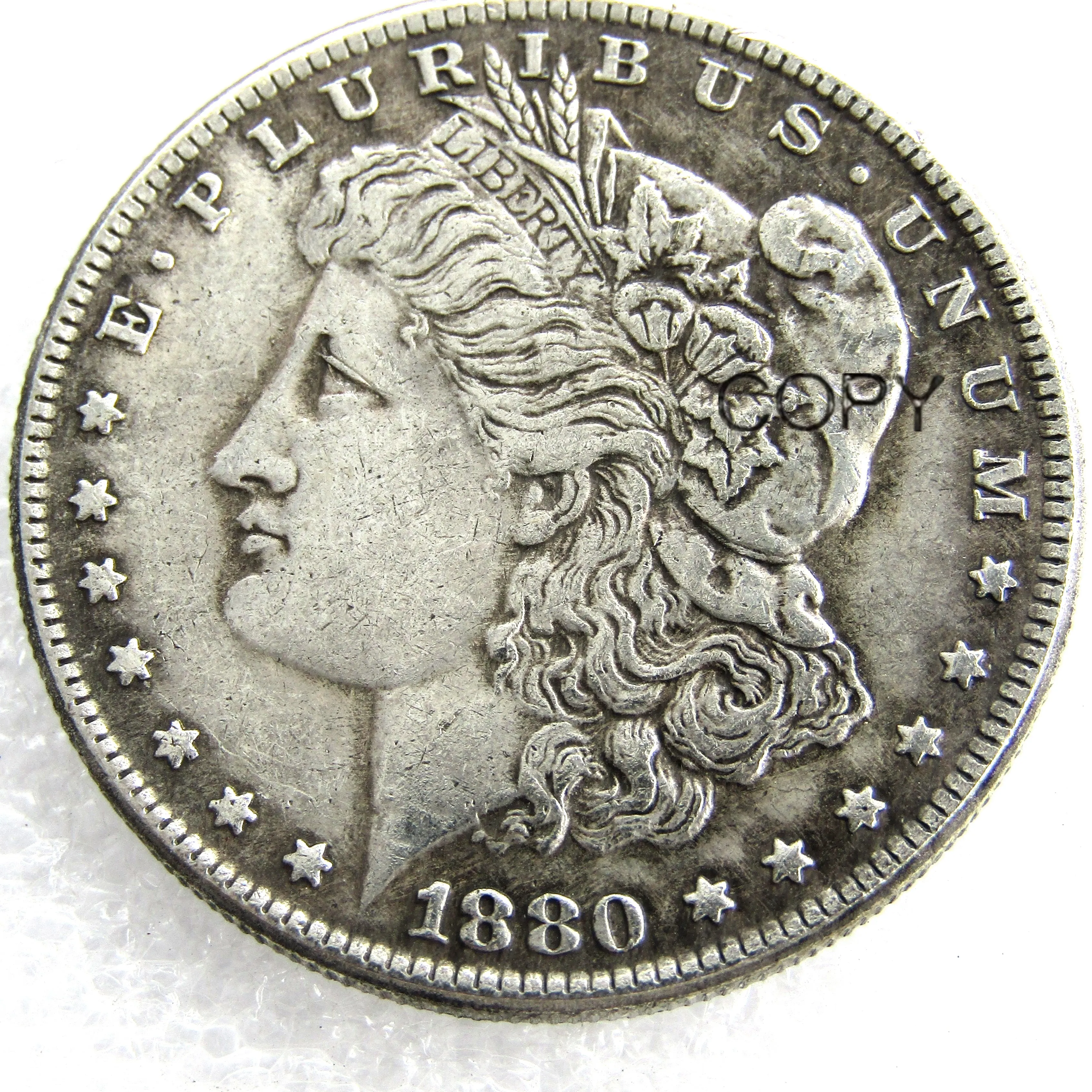 US Coins 1880 P/S/CC/O Morgan Dollar copy Coins Silver Plated