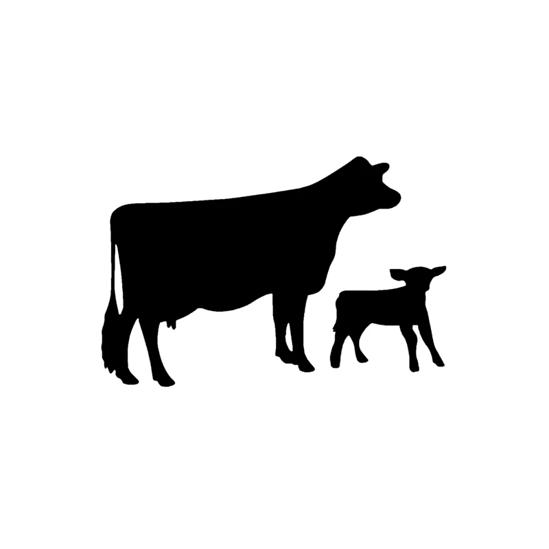 

Dawasaru Fashion Animal Car Sticker Dairy Cow Family Waterproof Decal Laptop Suitcase Motorcycle Auto Decoration PVC,15cm*10cm