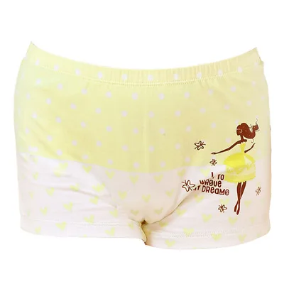 

Big Girl Quality Underwear Children Boxers Teen Girls Flat Pants Cotton Underpants Size 140-170 Healthy Solid Color Short Pants