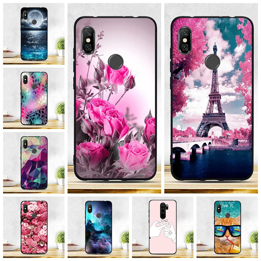 Чехол для Xiaomi Redmi Note 6 Pro чехлы 26 дюйма Мягкая силиконовая задняя крышка из ТПУ Note6