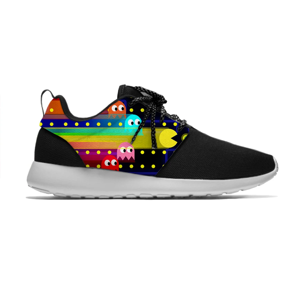 Video Games PacMan Ghosts Hot Cute Fashion Humor Kids Sport Running Shoes Casual Breathable Sneakers Gift Boys Girls Children | Детская