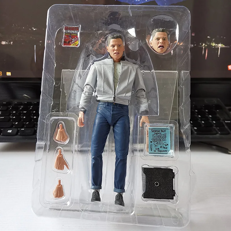 

NECA 2020, экшн-Фигурка «Назад в будущее, Ultimate Biff» в масштабе 7 дюймов, спортивный альманах