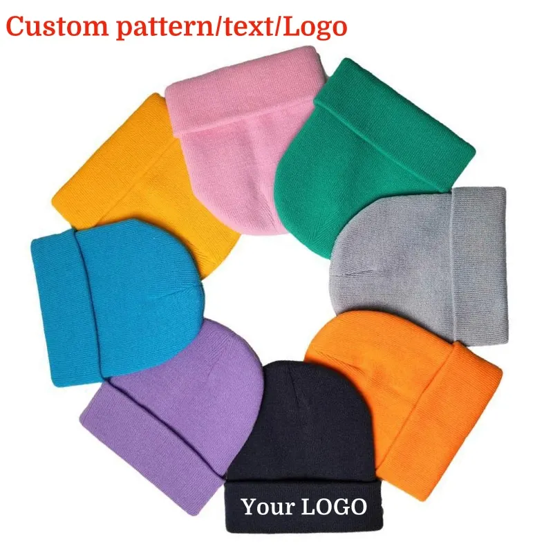 

Зимние шапки для женщин, Новые облегающие шапки, вязаная флуоресцентная шапка, осенняя женская шапка, мужские шапки, теплая шапка, Женская П...