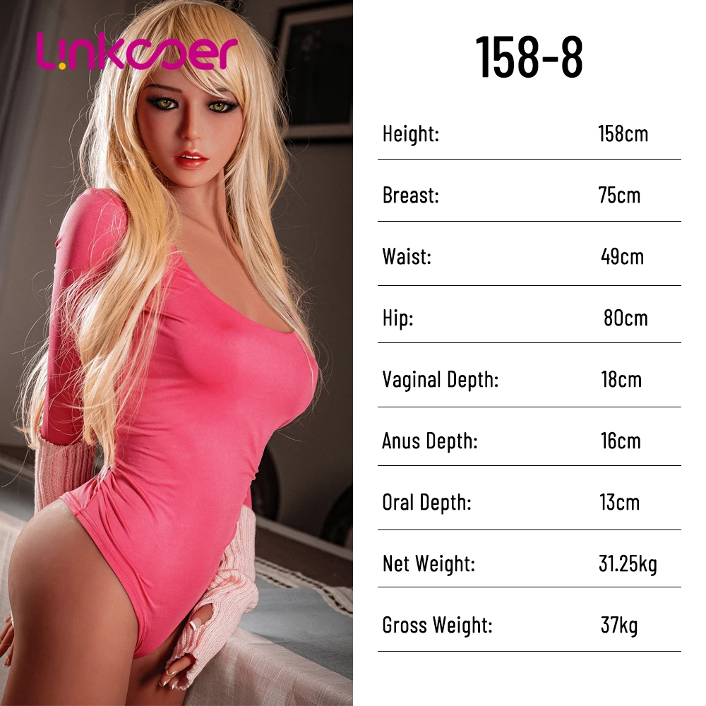 Силиконовые секс куклы Linkooer 158 см 165 светлые красивые полноразмерные игрушки для