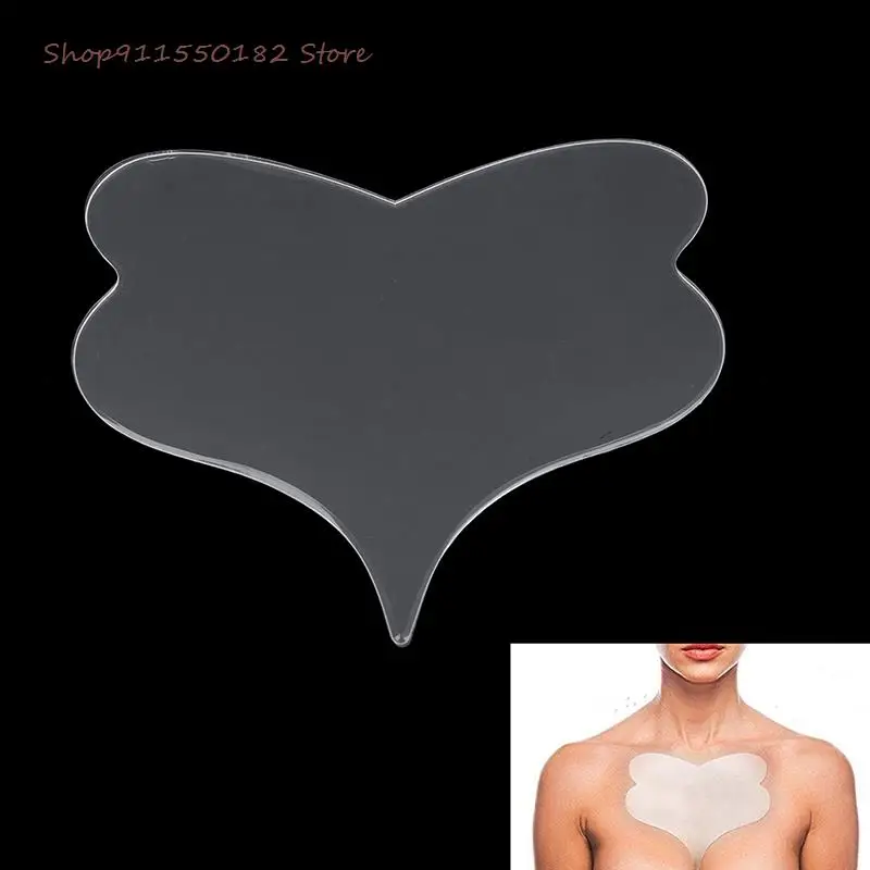 

1PCS Reusable Anti Wrinkle Butterfly Shaped Treatment Chest Pad Skin Care Silicone Transparent Removal Patch Remove Wrinkles