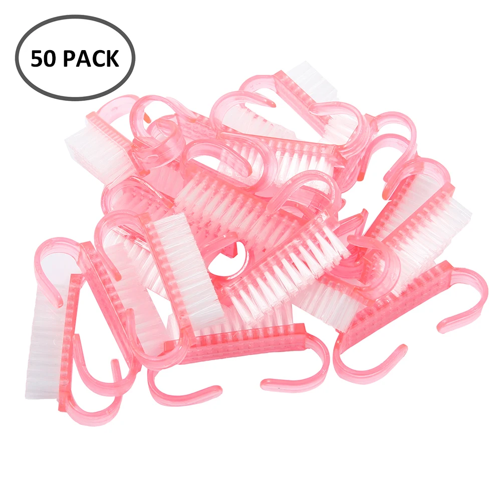 50 шт щетка для чистки ногтей пластиковая удаления пыли инструменты маникюра