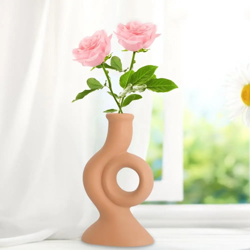 Керамическая ваза для цветов декоративное украшение дома центральный орнамент