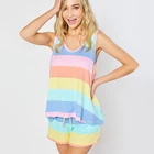 Женские ботфорты Размеры d костюм из двух предметов, повседневные свободные уличная размера плюс Размеры Harajuku Домашняя одежда, Модный летний костюм комплект нижнего белья