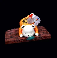 9cm anime one piece figure heart pirates bepo bear sleeping ver pvc action figure collection model toys gifts