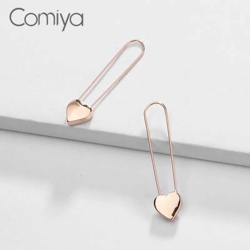 Женские Висячие серьги Comiya золотистого цвета из цинкового сплава в Корейском