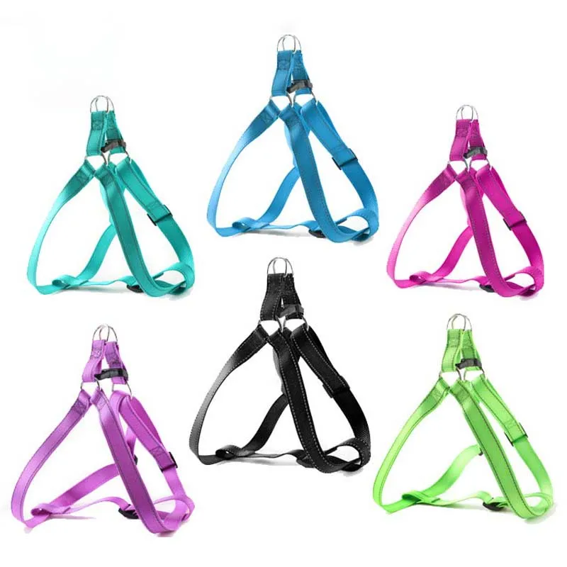 Светоотражающая нейлоновая шлейка для собак и кошек жилет маленьких средних