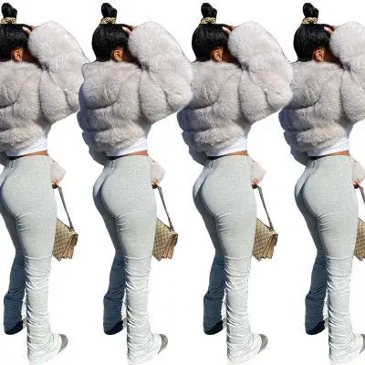

Stacked Sweatpants Women Ruched Pants Legging Jogging Femme Stacked Pants Stacked Leggings Joggers Women Sweat Pants Trousers