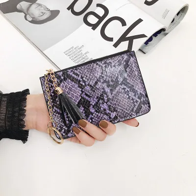 Чехол-клатч для кредитных карт из искусственной кожи со змеиным узором | Багаж и