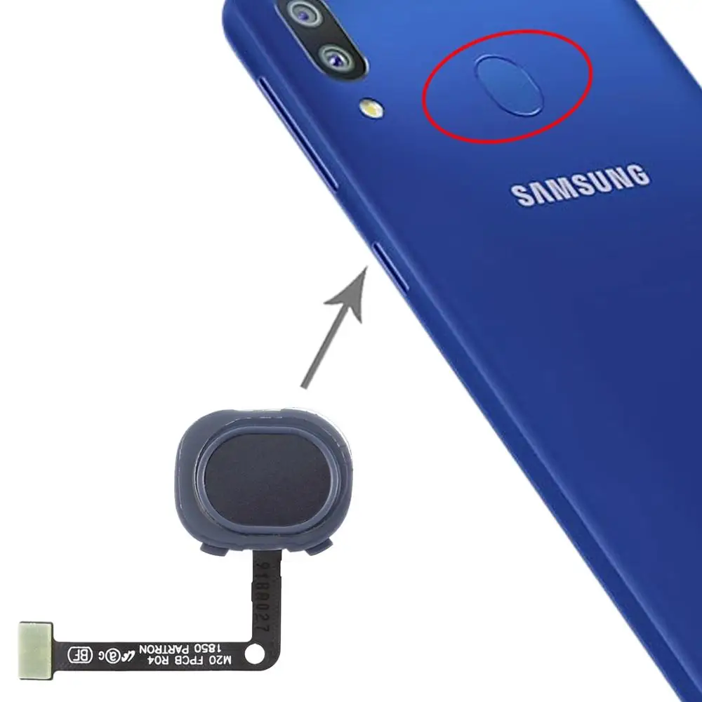 Датчик отпечатков пальцев гибкий кабель для samsung Galaxy M20|Шлейфы мобильных