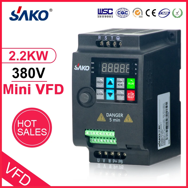 SAKO SKI780 380V 0.75KW/1.5KW/2.2KW мини VFD частотно-регулируемый инвертор для двигателя Скорость контрольный преобразователь - Цвет: 2.2KW