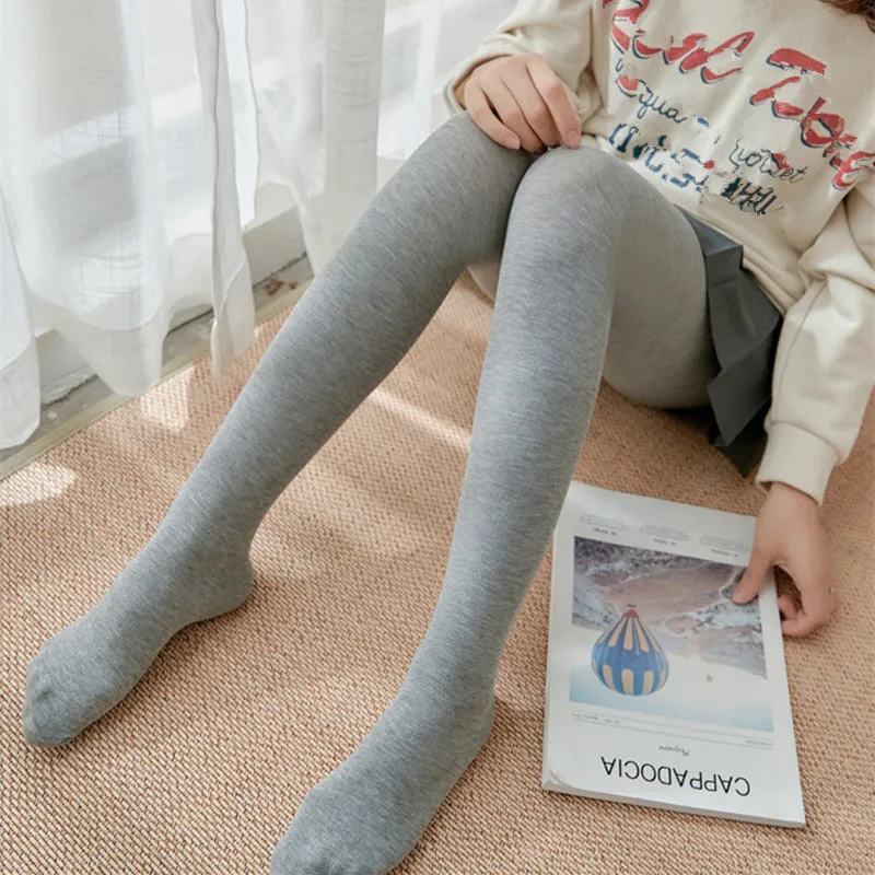 Cotton Leggings Spring Autumn Thin Tights for Women Leggings With Stripes Solid Color Female Clothing High Waisted Push Up Pants