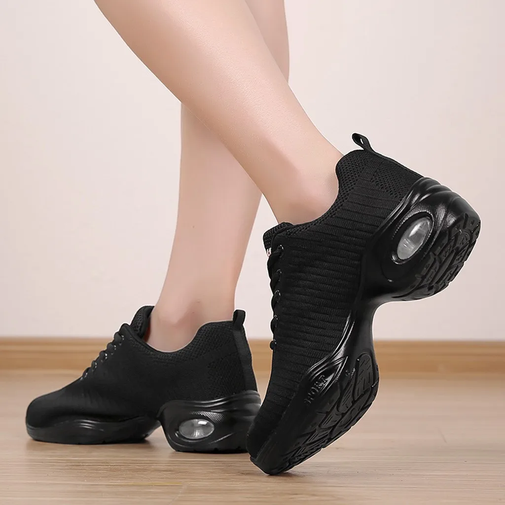 Женские кроссовки с воздушной подушкой мягкие дышащие на платформе для танцев