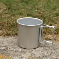 folding water cup travel aluminum alloy ultralight outdoor mug tea coffee portable lightweight handle camping hiking picnic cups