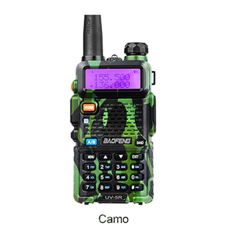 Камуфляж 2 шт. Горячая портативная радио Baofeng UV-5R двухсторонняя рация pofung 5 Вт vhf uhf Двухдиапазонная Baofeng uv 5r - Цвет: Камуфляж