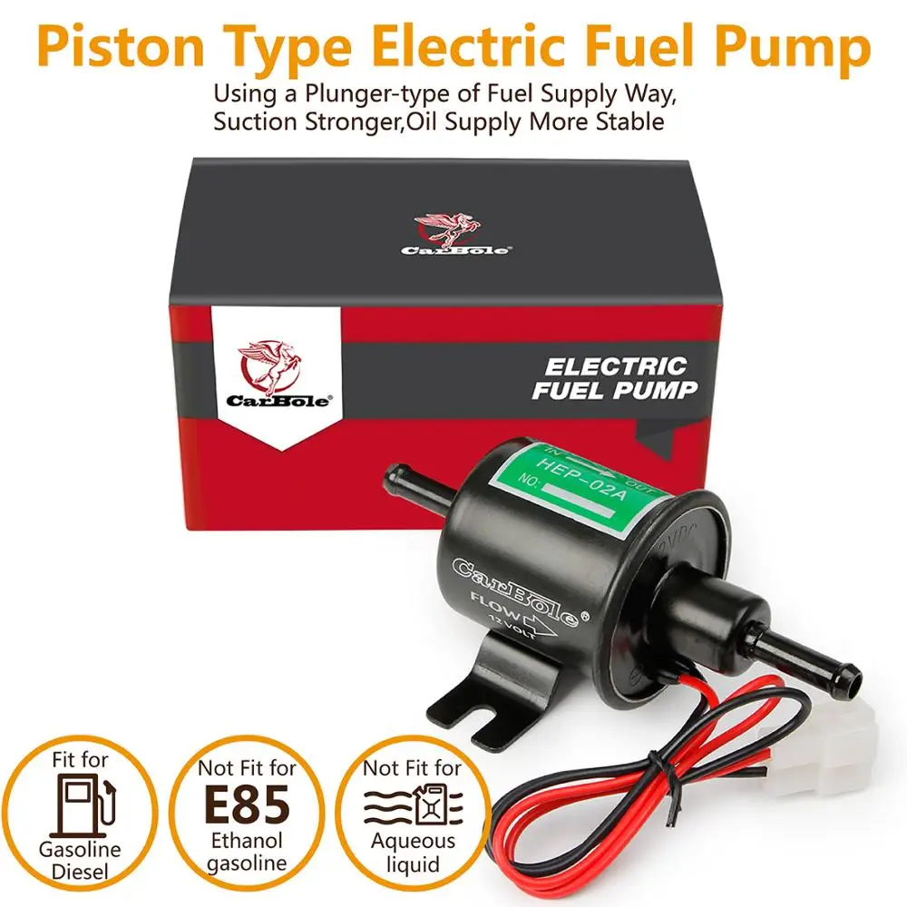 Карбол 4 7psi черный электрический топливный насос 12 В Универсальный Масляный