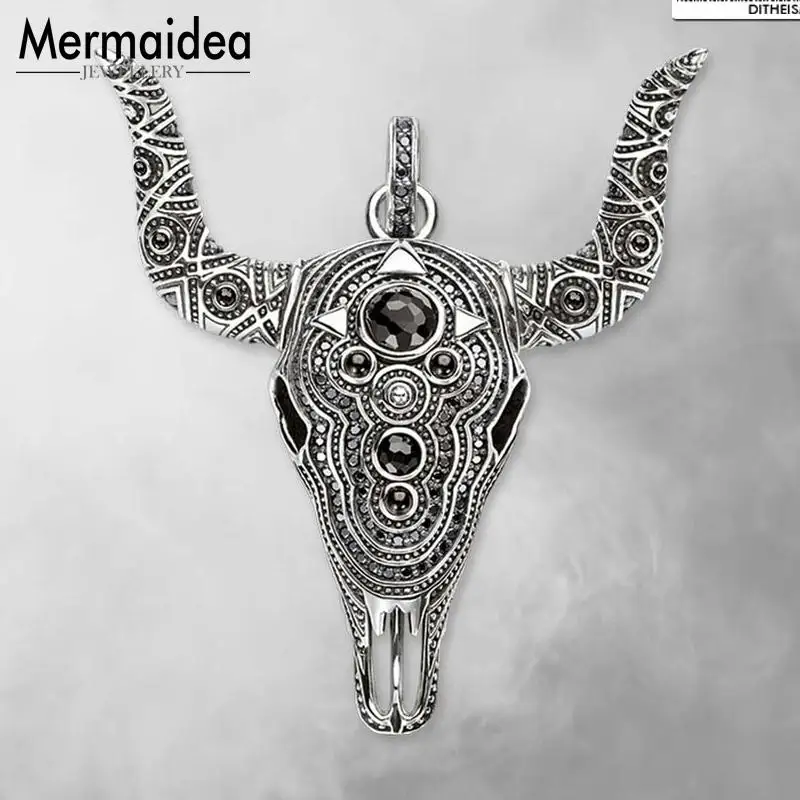 Подвеска в виде черепа буйвола новинка 2020 модные ювелирные изделия