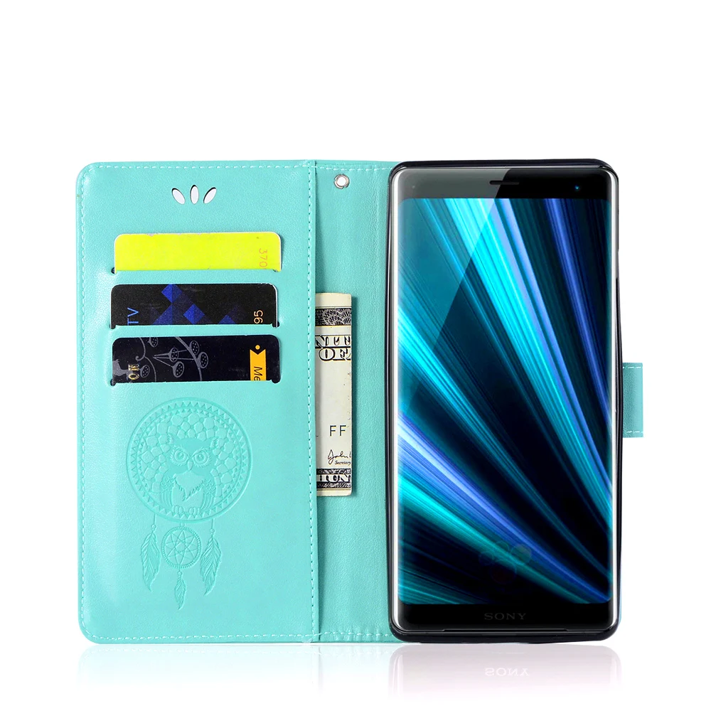 Сова Pattern чехол для SONY Xperia 1 10 плюс L3 L2 L1 XA XA1 XA2 ультра XZ3 XZ2 XZ1 компактный XZ2 Премиум кожаный чехол бумажник чехол