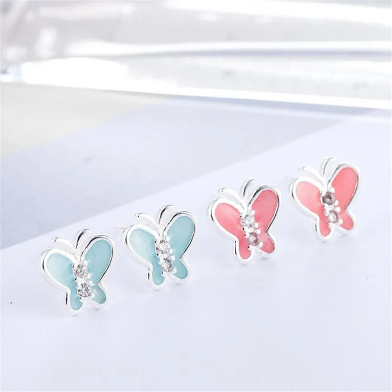 Корейский стиль новая мода милая бабочка 925 пробы серебряные ювелирные изделия