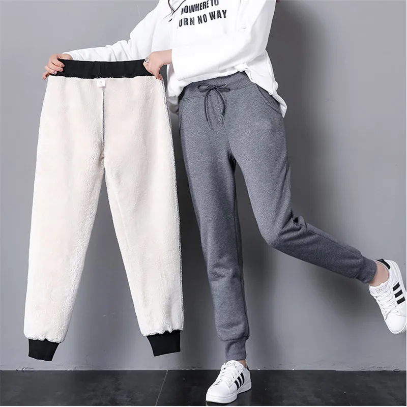 Женские зимние теплые брюки 2020 женские Плотные хлопковые корейские повседневные