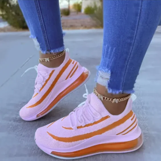 

Chunky Sneakers Women Spring White Shoes Platform Wedges Shoes 2021 Comfortable Mesh Casual Sport Shoes Zapatos Mujer Sneakers
