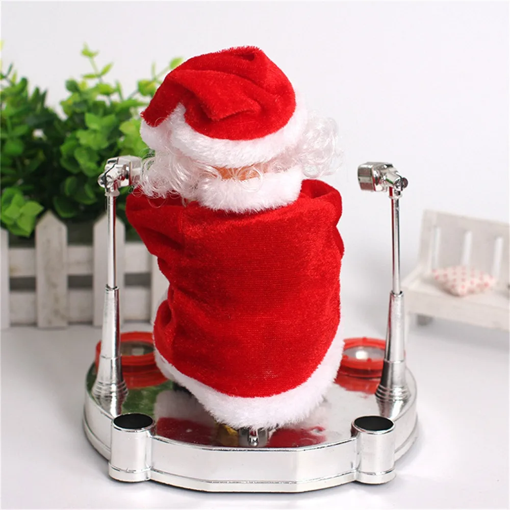 Музыкальная игрушка Дед Мороз барабан игра электронное пианино кукла домашний