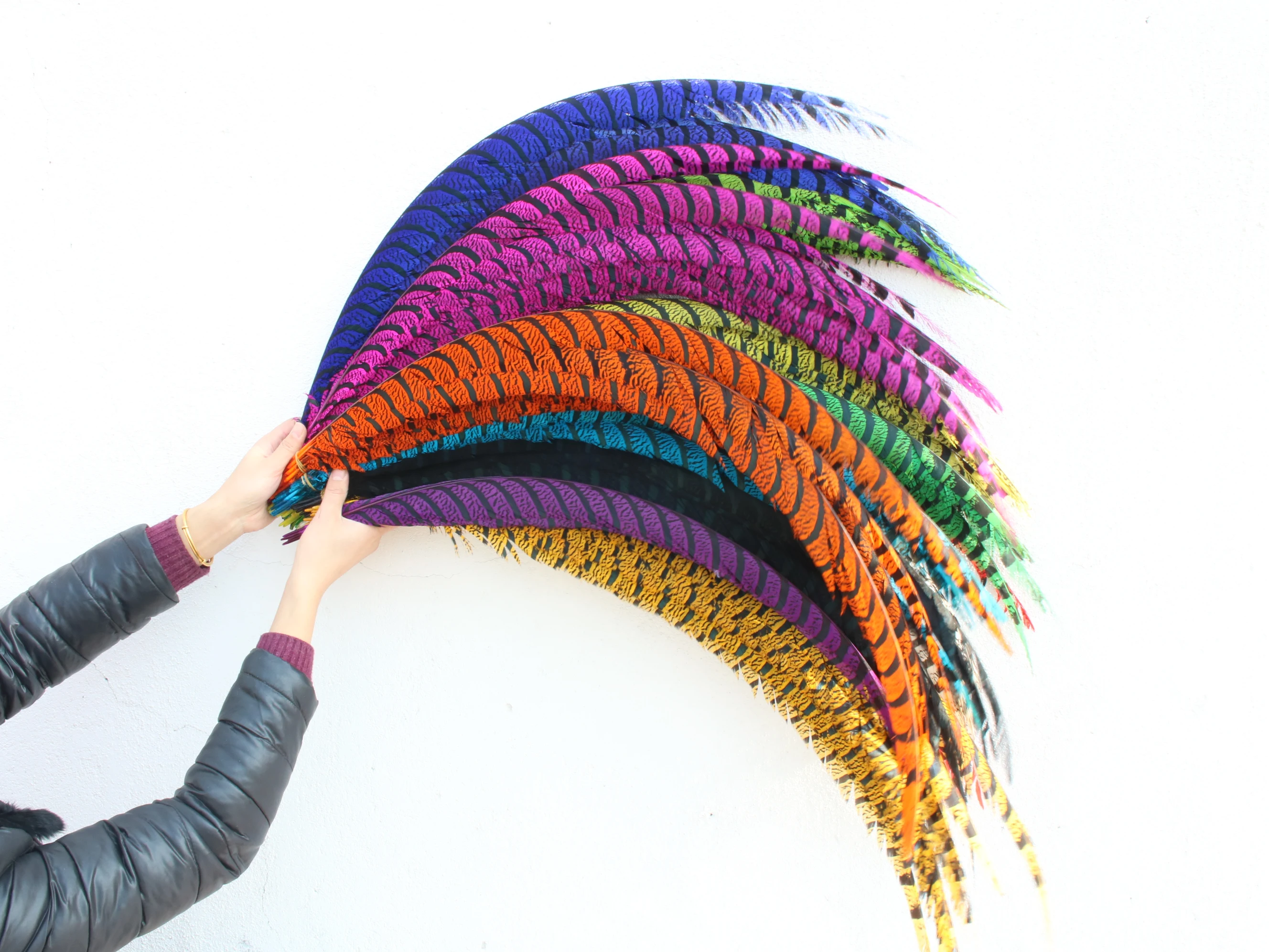 

100 шт. 28-32 ''/70-80 см натуральные женские перья из хвоста фазана для поделок своими руками фонтановые перья