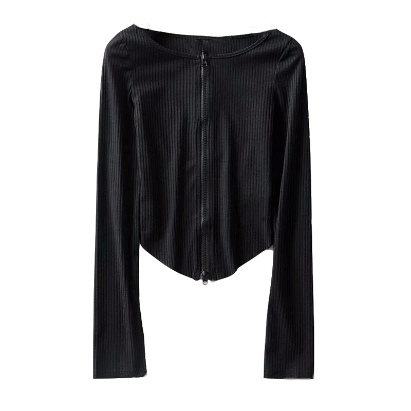 2020 Autumn Women Knitted Thin Sweater Loose Cardigan Sexy Crop Tops Long Sleeve Casual Slim Coats Outwear Jumper Top |