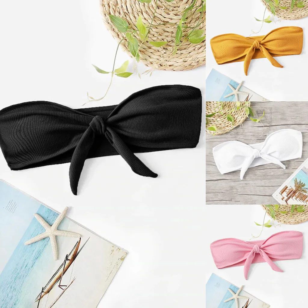 Кусок бикини с застежкой молнией на спине Однотонная женская Цвет купальник