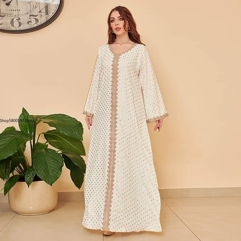 Abaya Dubai Arabic Muslim Long Dress For Women Robe Longue Femme Musulmane Caftan Marocain Kaftan Morocco Turkey Islam Clothing