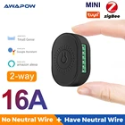 Смарт-выключатель Awapow ZigBee 3,0 Tuya, 16 А, 2 канала