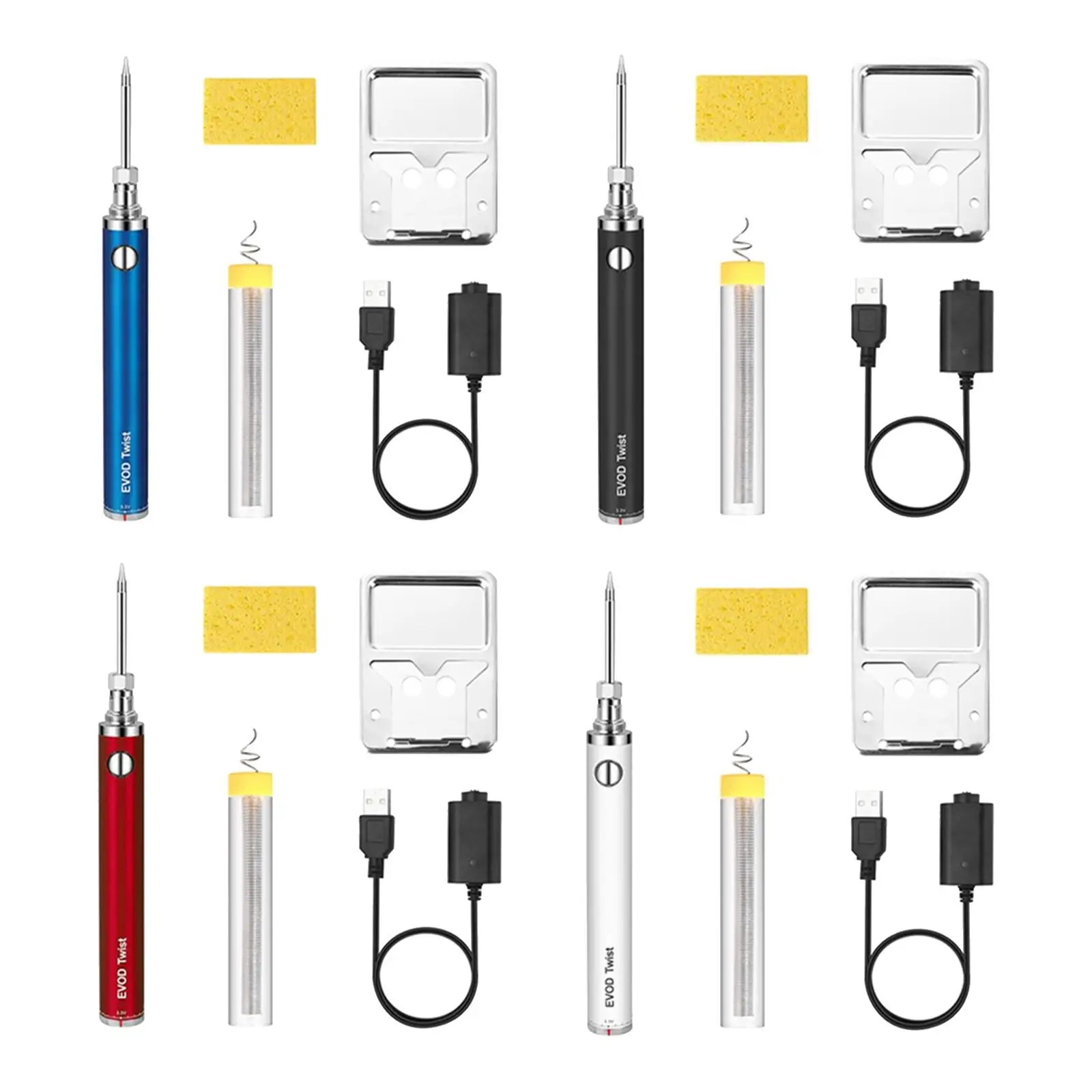 

Electric Soldering Iron Kit 5V 8W Adjustable Temperature Fast Heating Tool Welding Set Repair Equipment for Projects SMD Work
