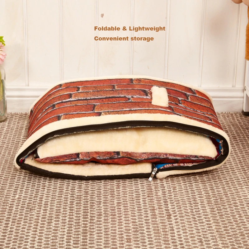 Многофункциональное гнездо для собак с ковриком складная кровать кошек домик