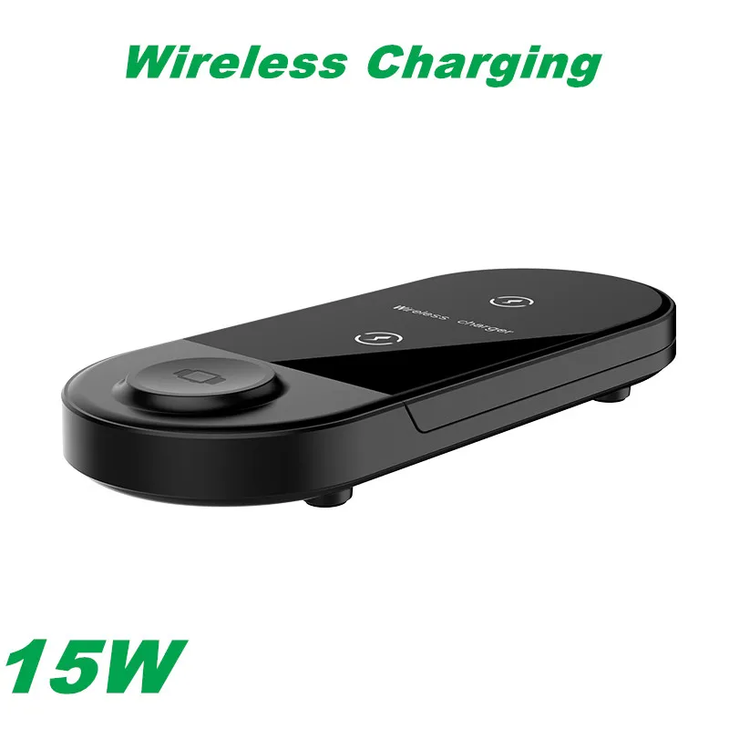 

15W Folding 3 In 1 Fast Wireless Charging Station Dock for IPhone 12 Pro Max Wireless Charging Stand for iWatch AirPods Pro