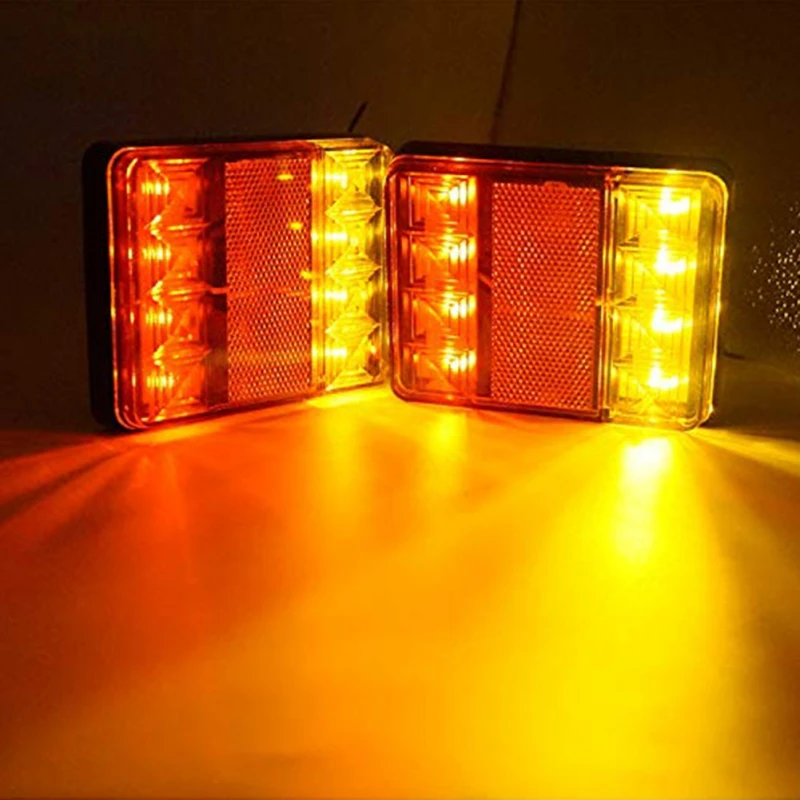 Хит продаж светодиодный задний фонарь s 12 В предупреждающая лампа Тормозная Стоп