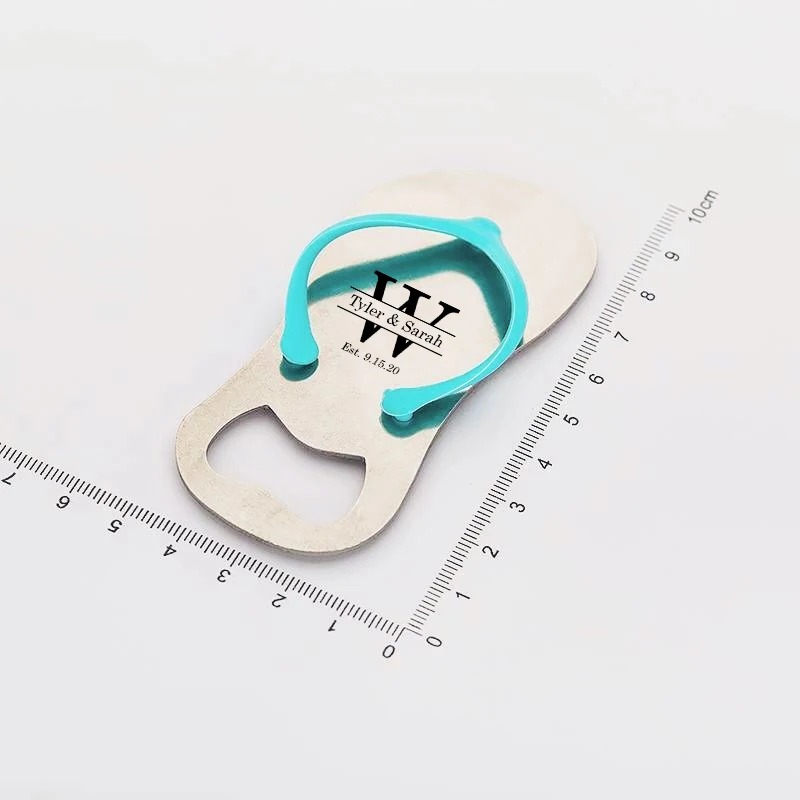 Шлепанцы для бутылок с гравировкой на заказ открывашка в подарочной коробке