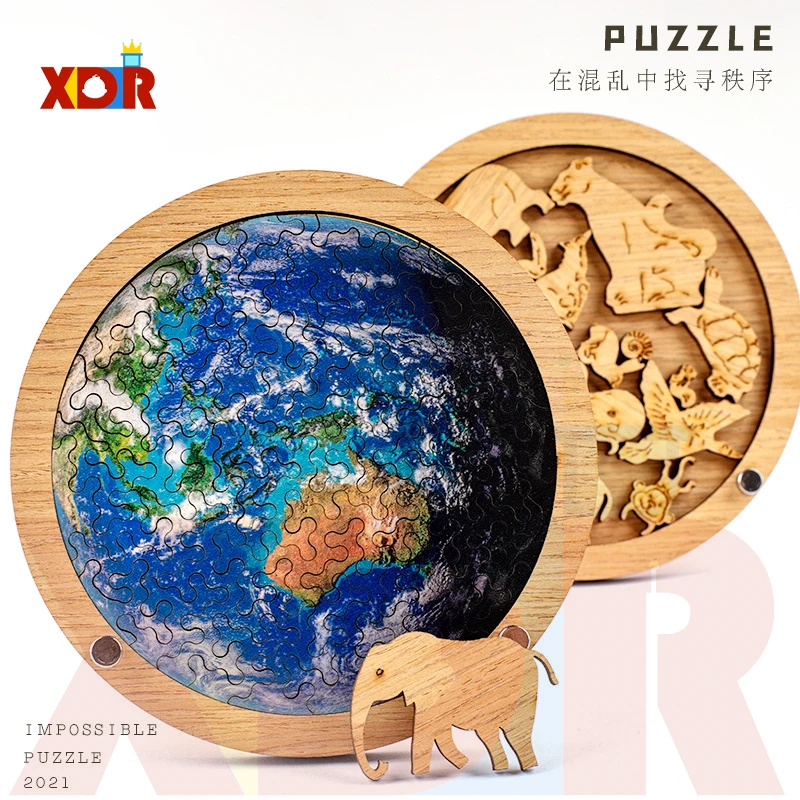 

Головоломка XDR для разжигания мозга, деревянные игрушки, настольные игры, игрушка для взрослых, десять уровней сложности, невозможные голов...