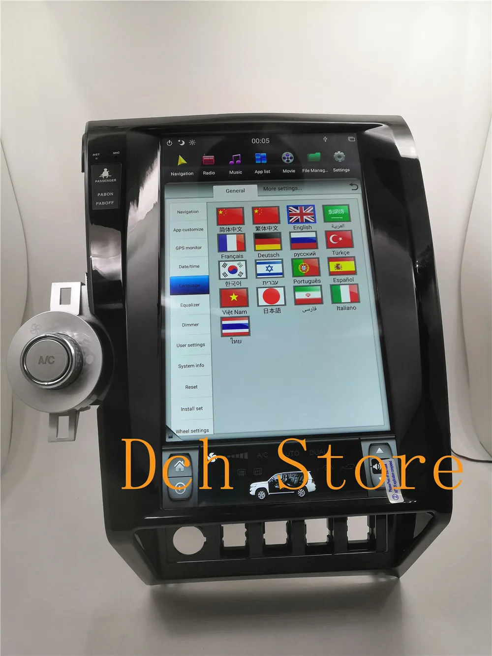 13,6 ''Tesla стиль Android 8,1 px6 автомобильный dvd-плеер gps навигация для Toyota tundra Sequoia 2007-2011 головное устройство стерео радио