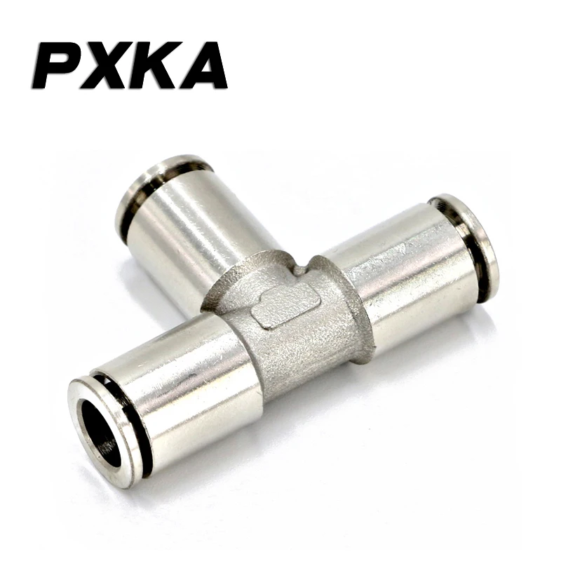 Бесплатная доставка трахеи соединитель Т Женская темно-синяя футболка с 8 мм