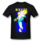 Никайдо принт хлопок Забавные футболки Dorohedoro Мужская модная уличная одежда