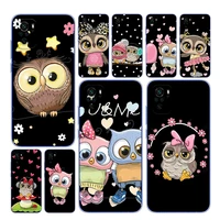 for xiaomi redmi note 4x 5a 5 6 7 8t 8 9t 9s 9 10 10s 11 pro max soft tpu lovely animal owl transparent phone case