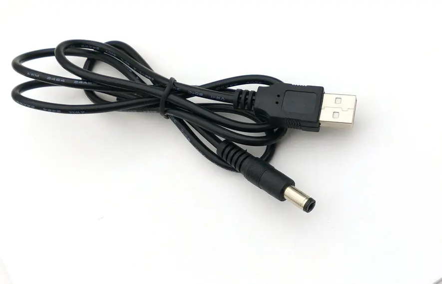 1 шт. 100 см кабель USB 2 0 А в 5 мм до мм/2 цилиндрический соединитель разъем зарядное