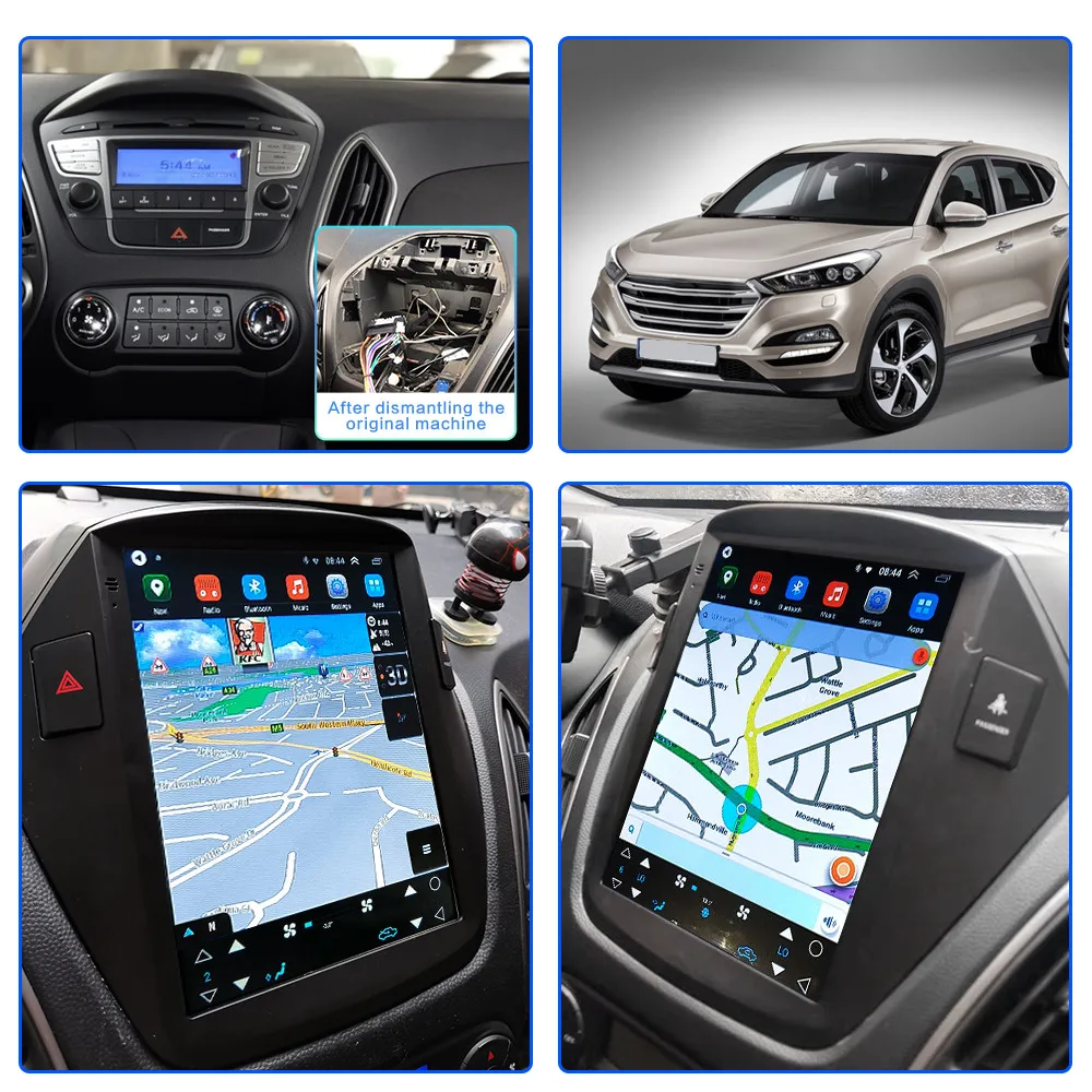 Автомобильный плеер Android 10 для Hyundai Tucson IX35 2010 2011 2012 2013 2014 2015 2din радио мультимедиа GPS