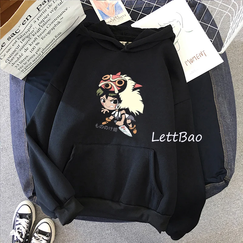 

Funny the one with no face anime cartoon hoodie sweatshirts winter japanese fashion 2021 oversize lady pullovers unisex clothes