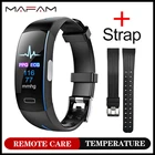MAFAM P3A ЭКГ Смарт-Браслет фитнес Шагомер измеритель калорий и температуры удаленный уход Смарт-часы для мужчин и женщин браслет для xiaom