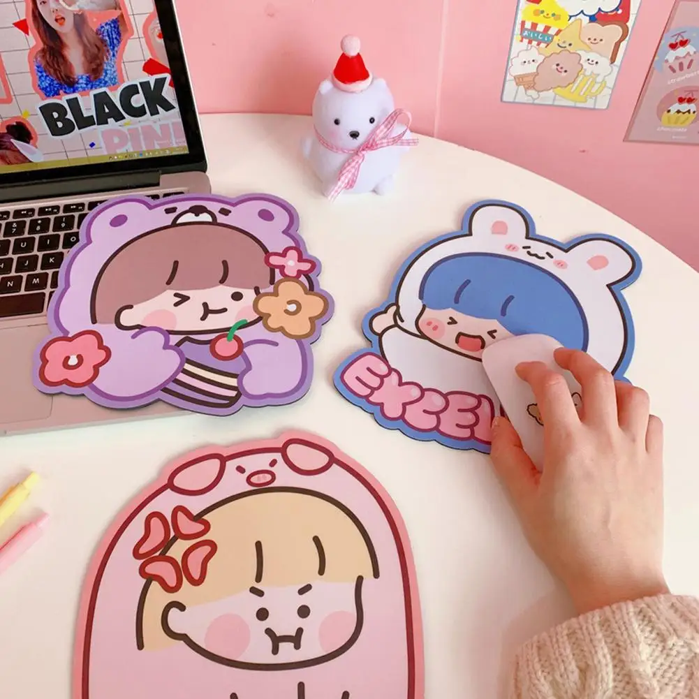 

Mouse pad cute coaster cartoon big touch cartoon cute girl pattern mouse pad pad cute girl flower pattern mouse pad